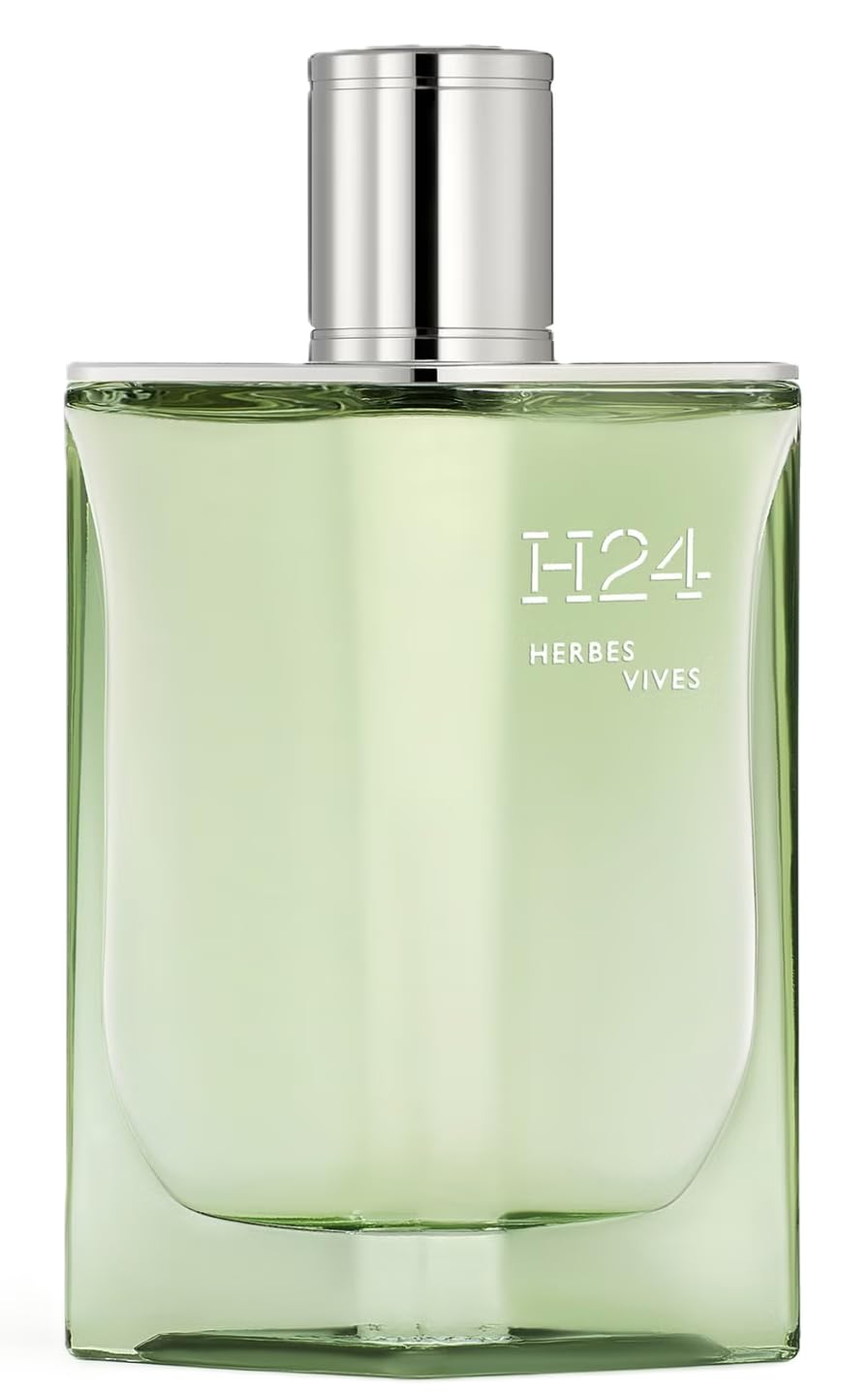 Green lacquered refillable perfume bottle, 100 ml, herbaceous fragrance