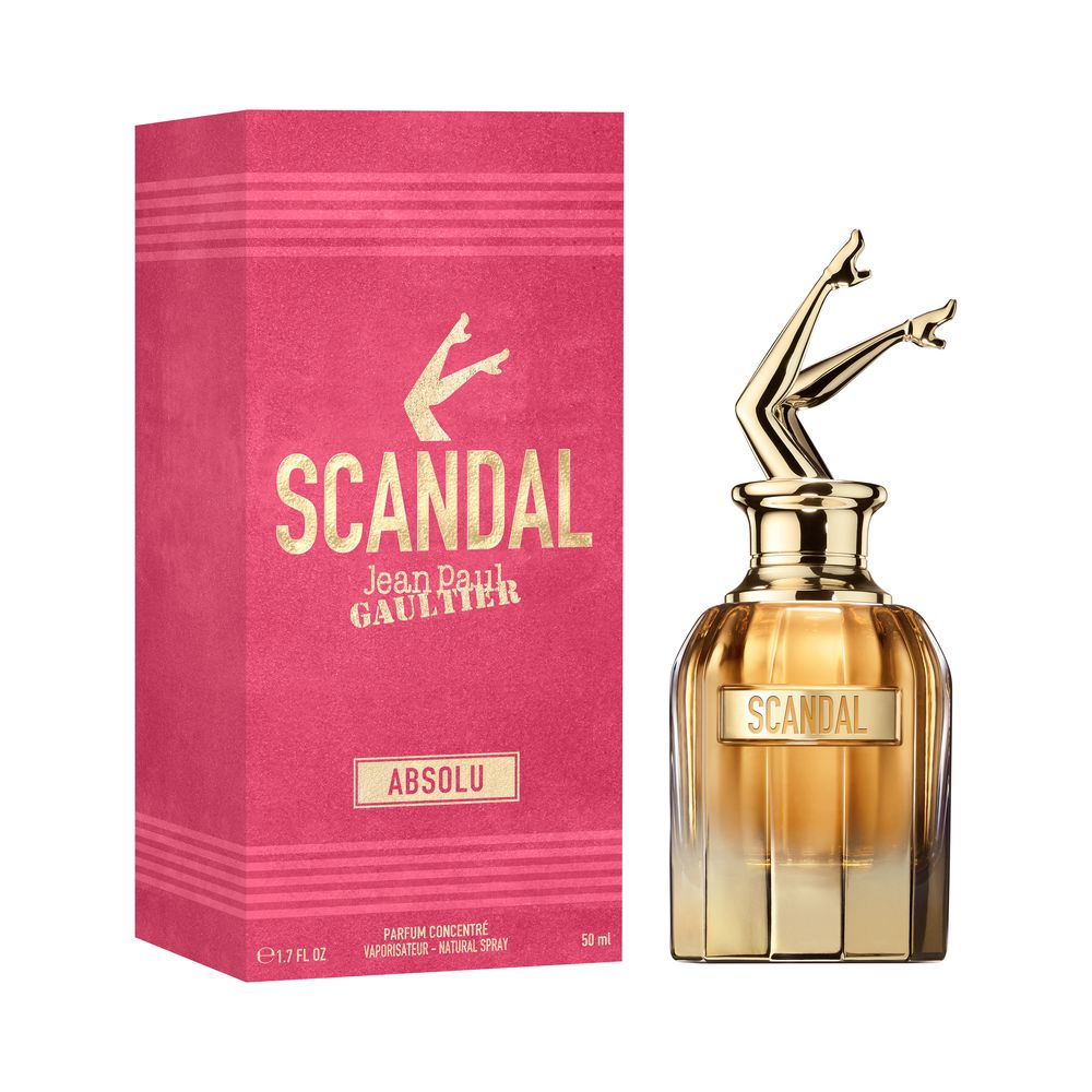 Golden sculpted bottle of amber fig-tuberose eau de parfum, 50 ml