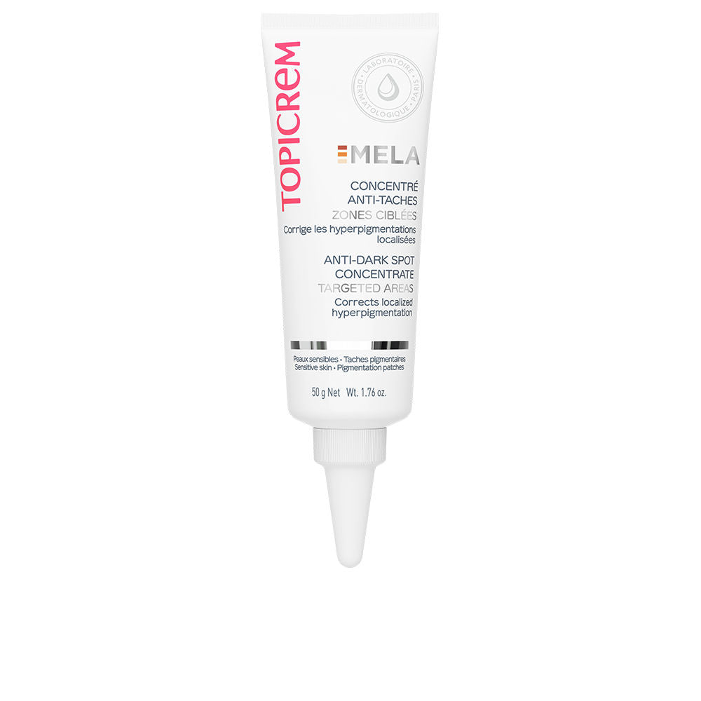 Tube of Topicrem MELA concentrated anti‑stain cream for sensitive baby skin
