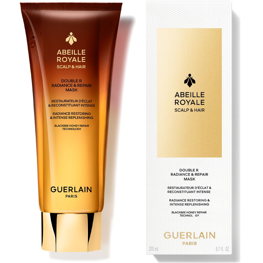 200 ml dual-compartment hair mask in two-texture format for Women, repair and radiance