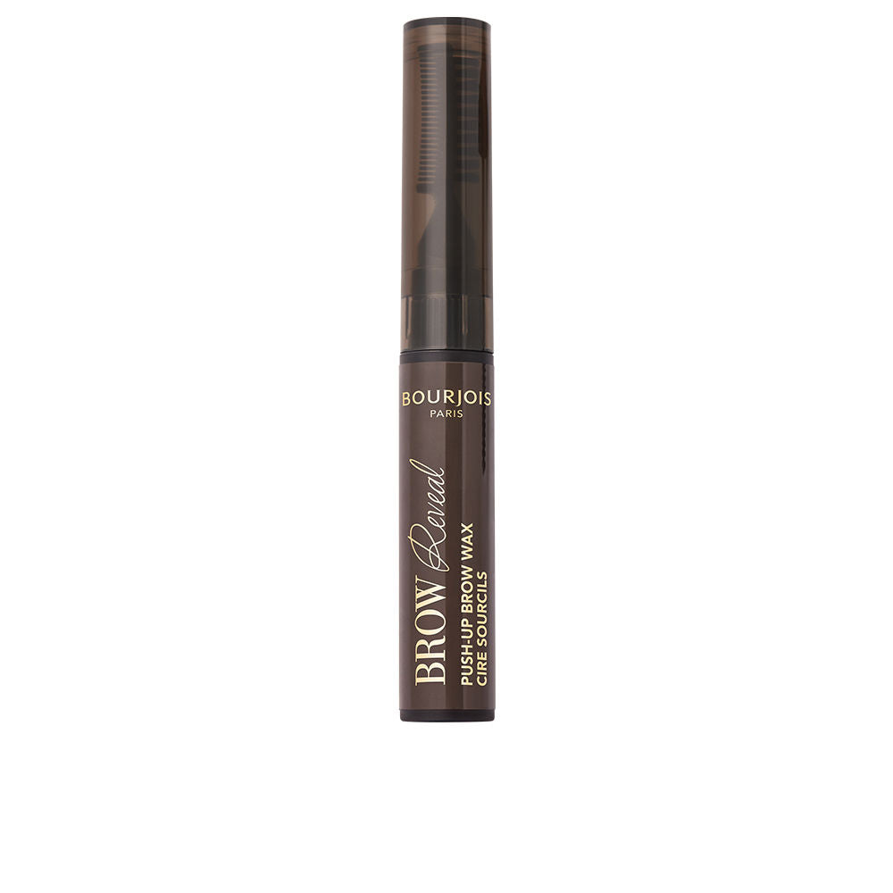 Tinted brow wax in dark brown with 3-in-1 fibre and comb applicator, 6 g Unisex