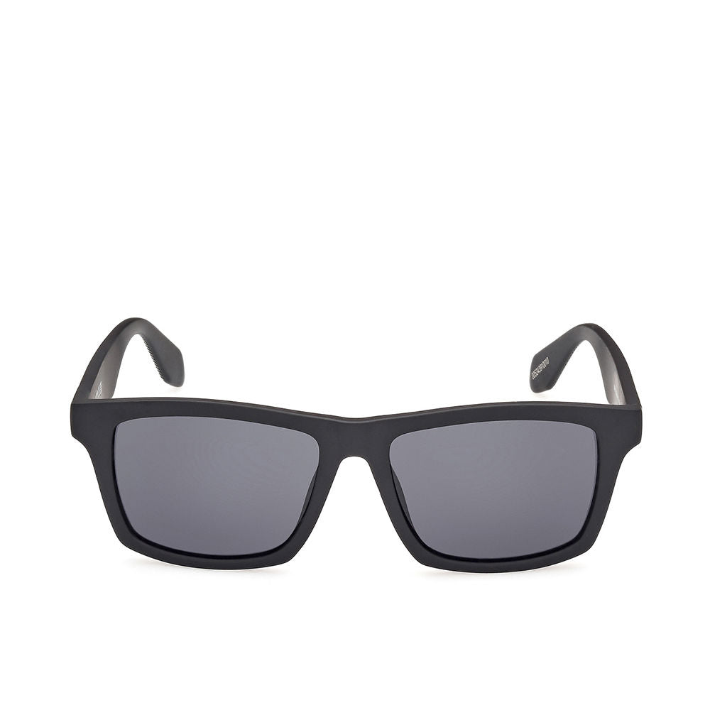 Black squared aviator sunglasses, 54 mm lenses, double bridge, injected-acetate frame