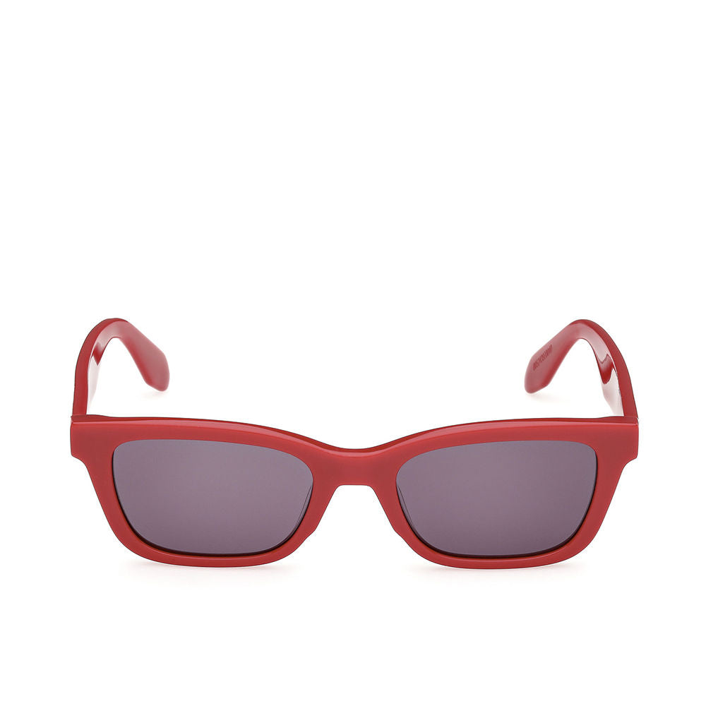 Red acetate navigator sunglasses, square lenses, Unisex, 53 mm