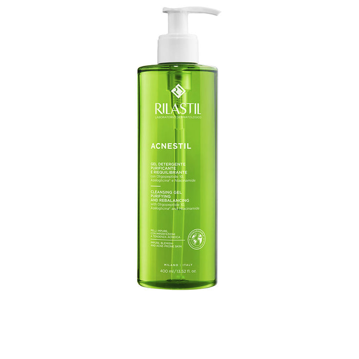 400 ml clear gel cleanser bottle for combination to oily Unisex skin