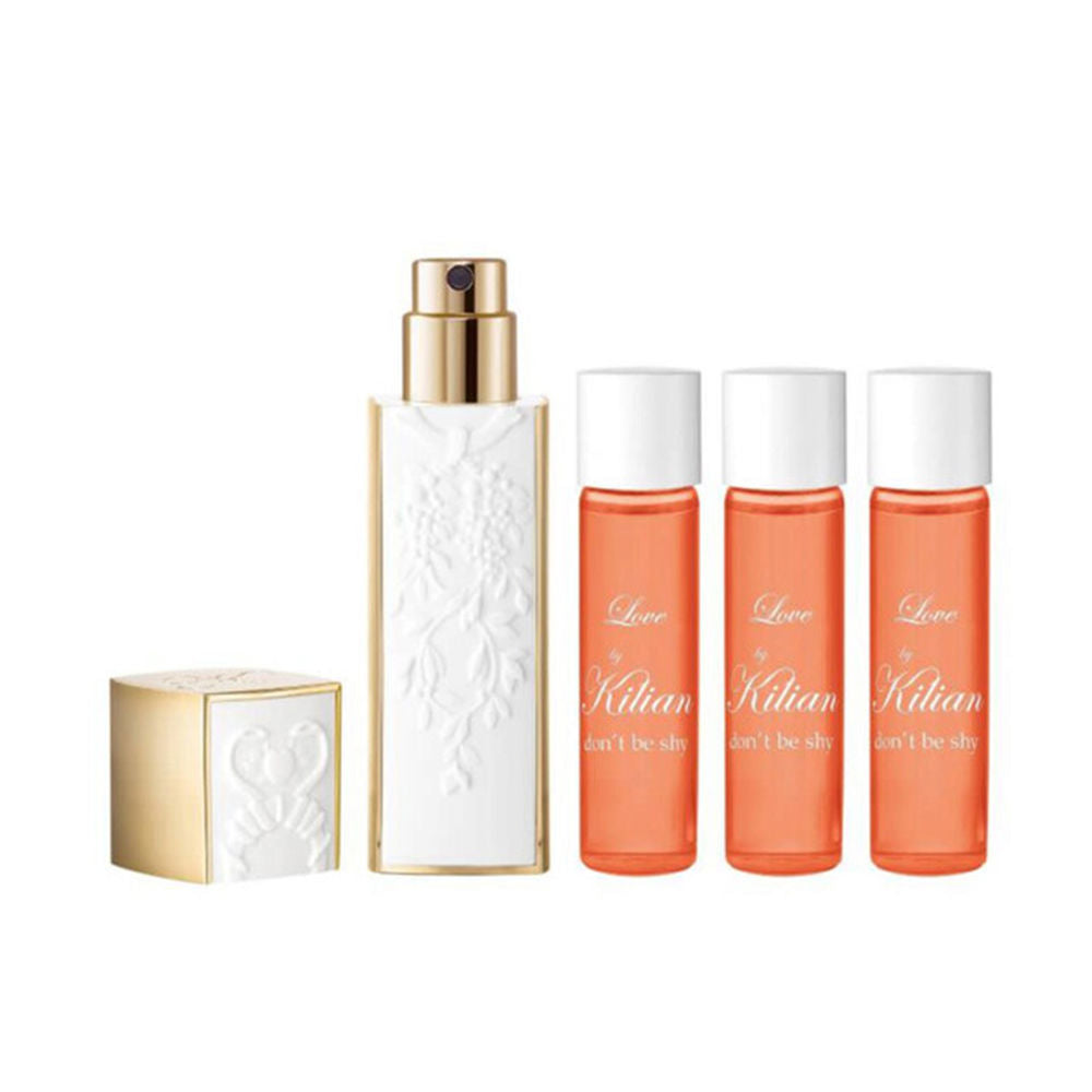 7.5 ml perfume sample trio with white-and-gold charm, neroli and gourmand notes