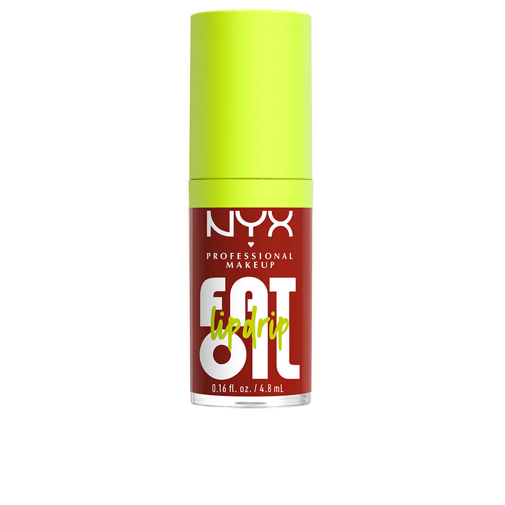 Small tube of sheer red lip oil with glossy finish, 4.8 ml