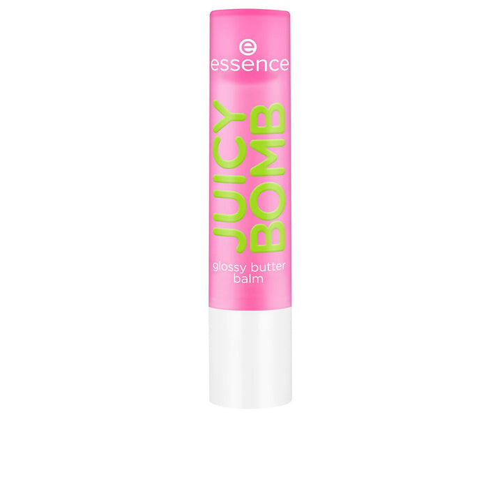 Pink glossy lip balm in click tube, 2.5 g, sheer fruit tint