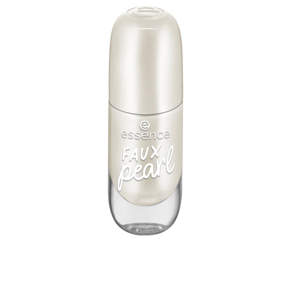 8 ml pearl-finish gel-effect nail polish bottle with wide brush