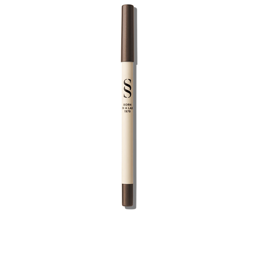 Slim brown waterproof eyeliner pencil, 1.2 ml, creamy long-wear