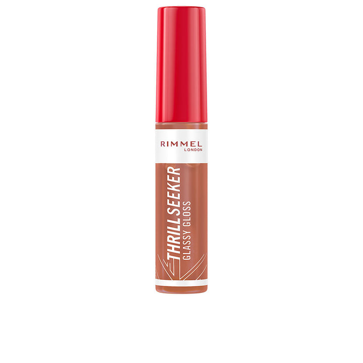 6 ml brown hyaluronic lip gloss in glossy tube with doe-foot applicator