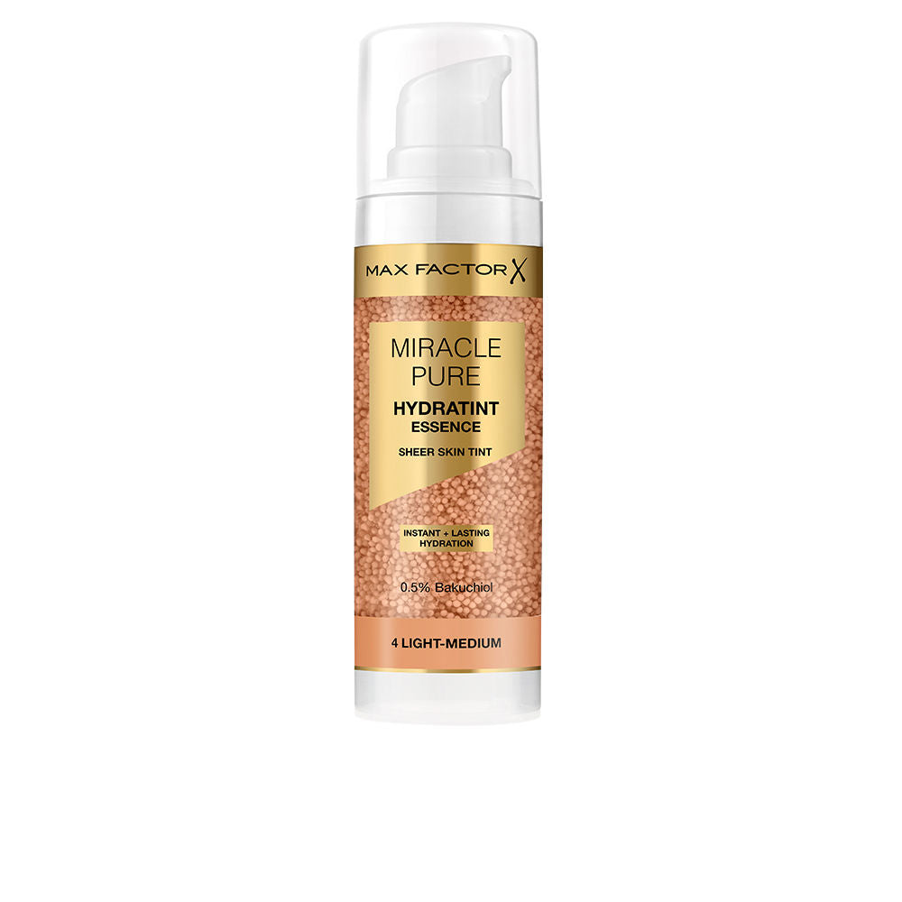 30 ml pump bottle of light–medium bakuchiol tinted hydrating serum