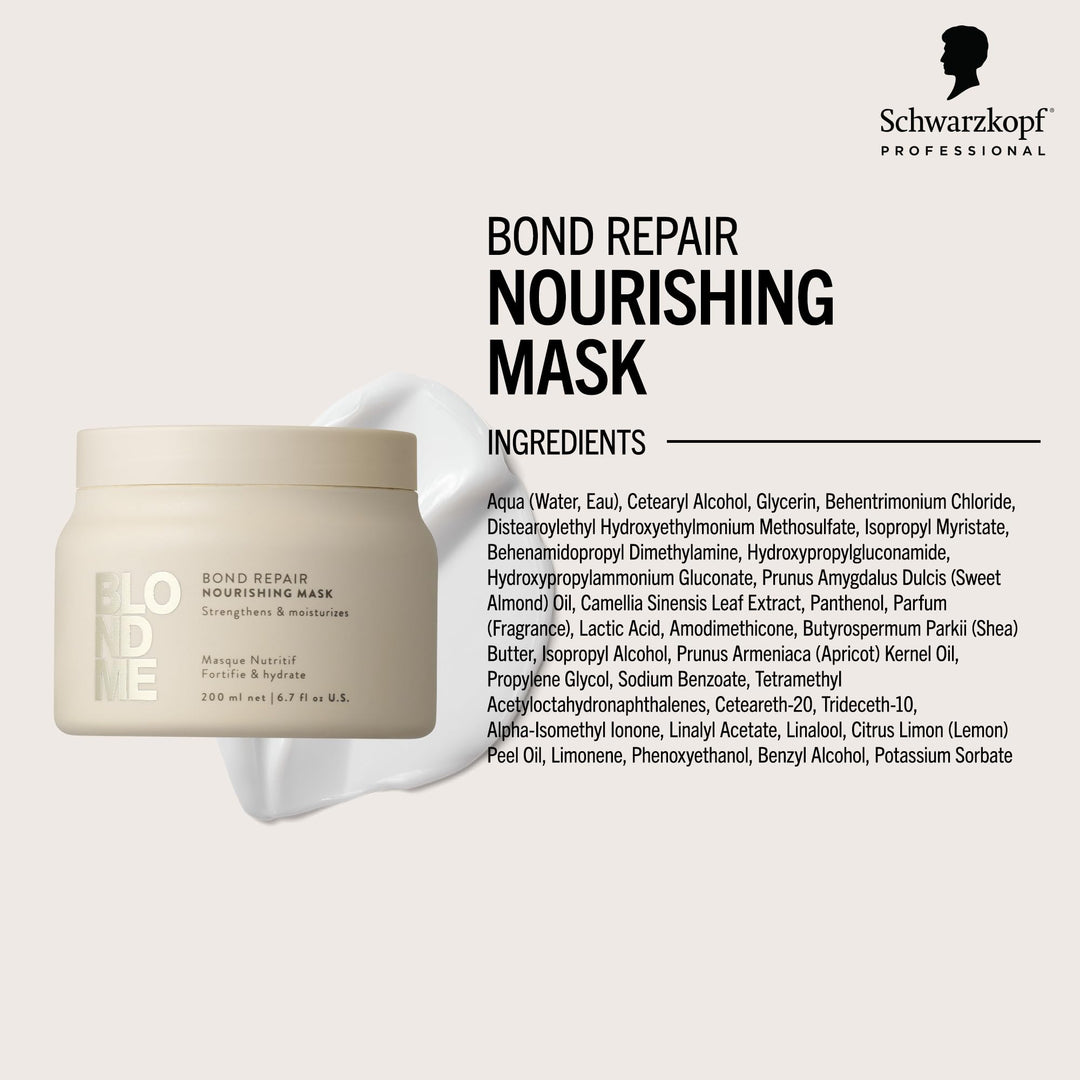 500 ml tub of rich repair hair mask for normal to coarse blonde hair
