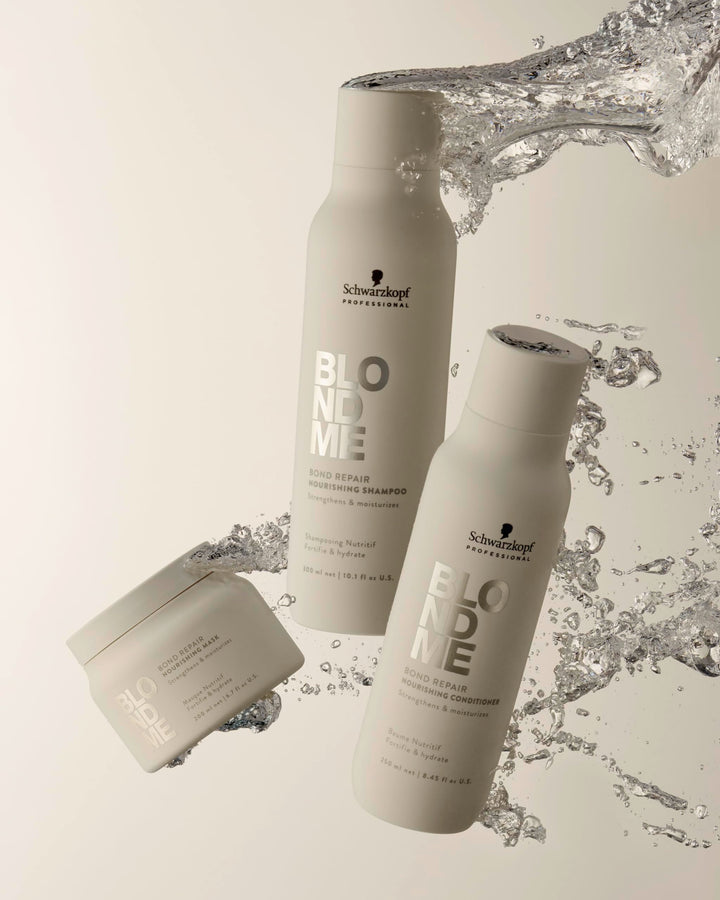 500 ml tub of rich repair hair mask for normal to coarse blonde hair