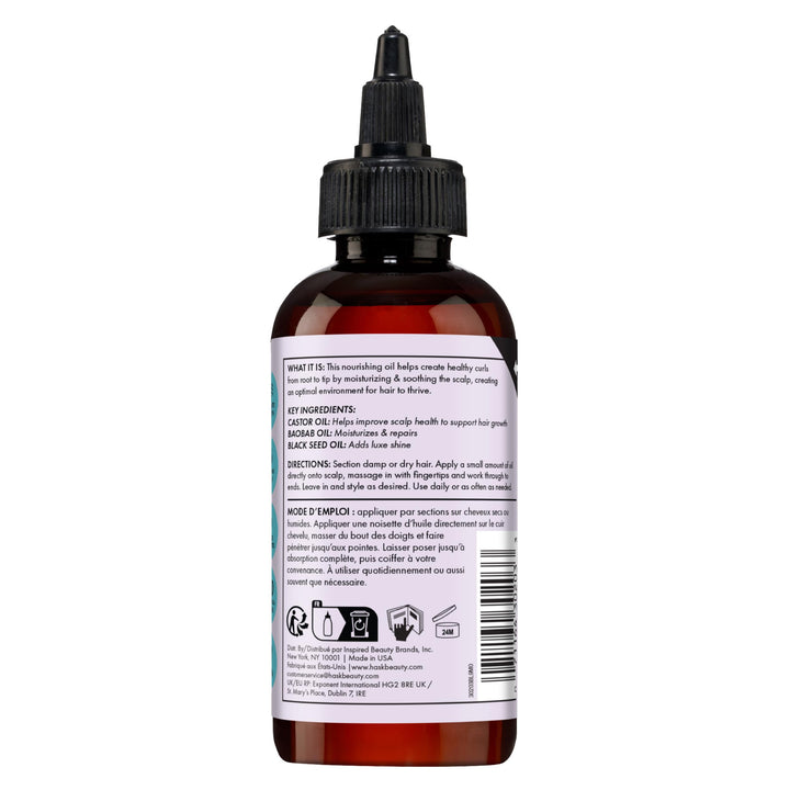 Glass bottle with pump of golden botanical scalp oil, 120 ml, Unisex treatment