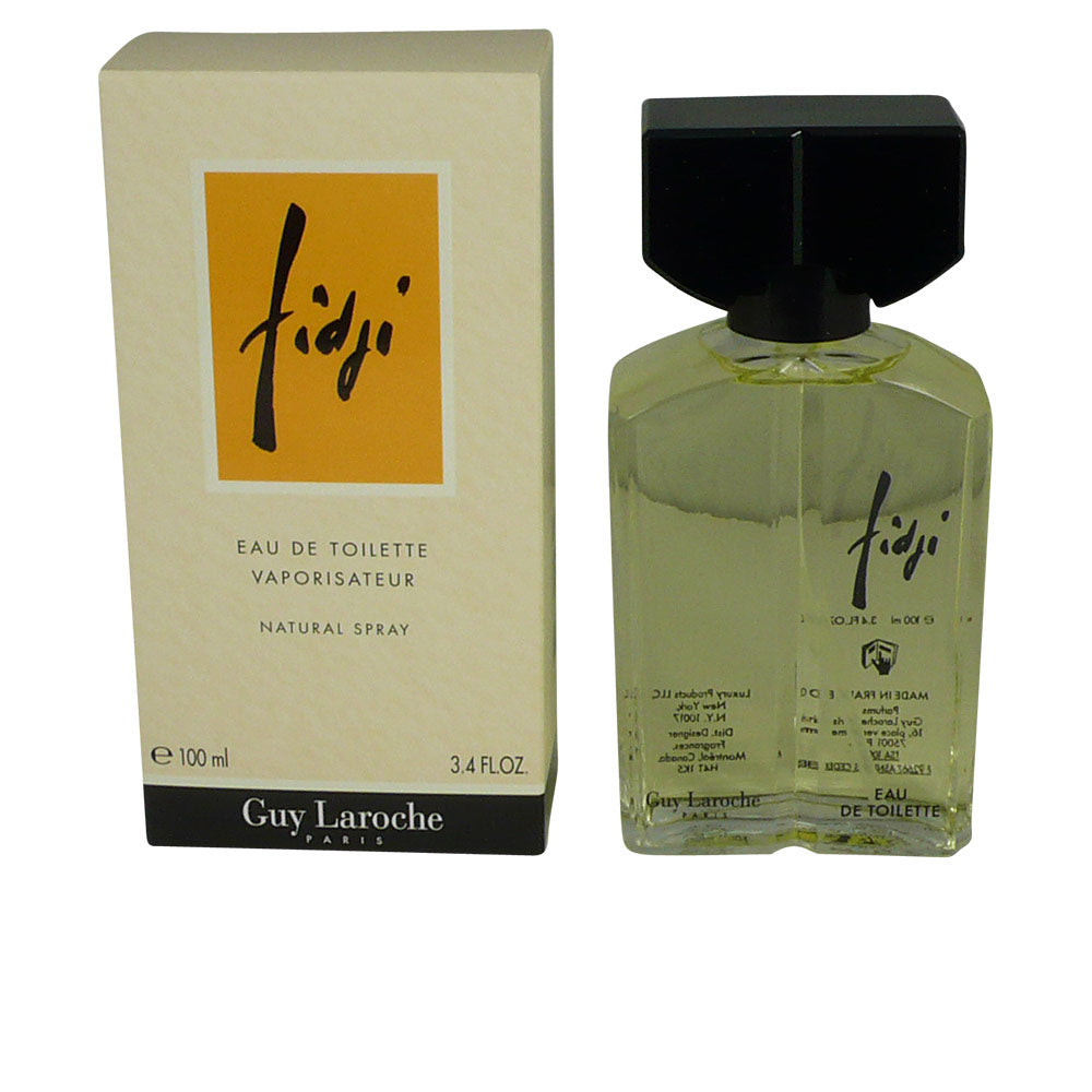 Glass 100 ml bottle of floral-citrus eau de parfum with classic label