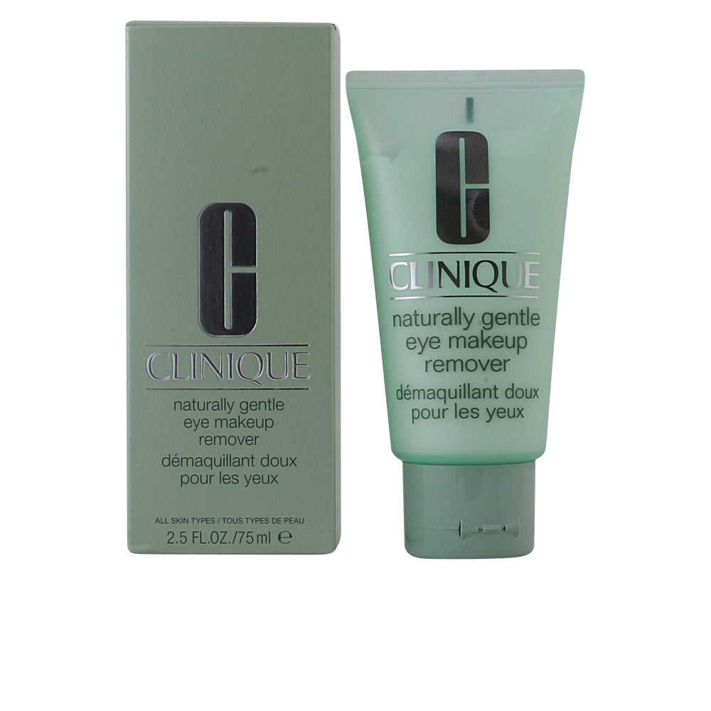 Light green plastic tube and cardboard box with flip-top cap, minimalist clean design, Clinique branding visible