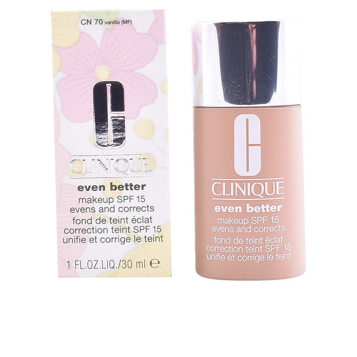 30 ml bottle of fluid foundation in CN70‑vanilla shade, lightweight finish