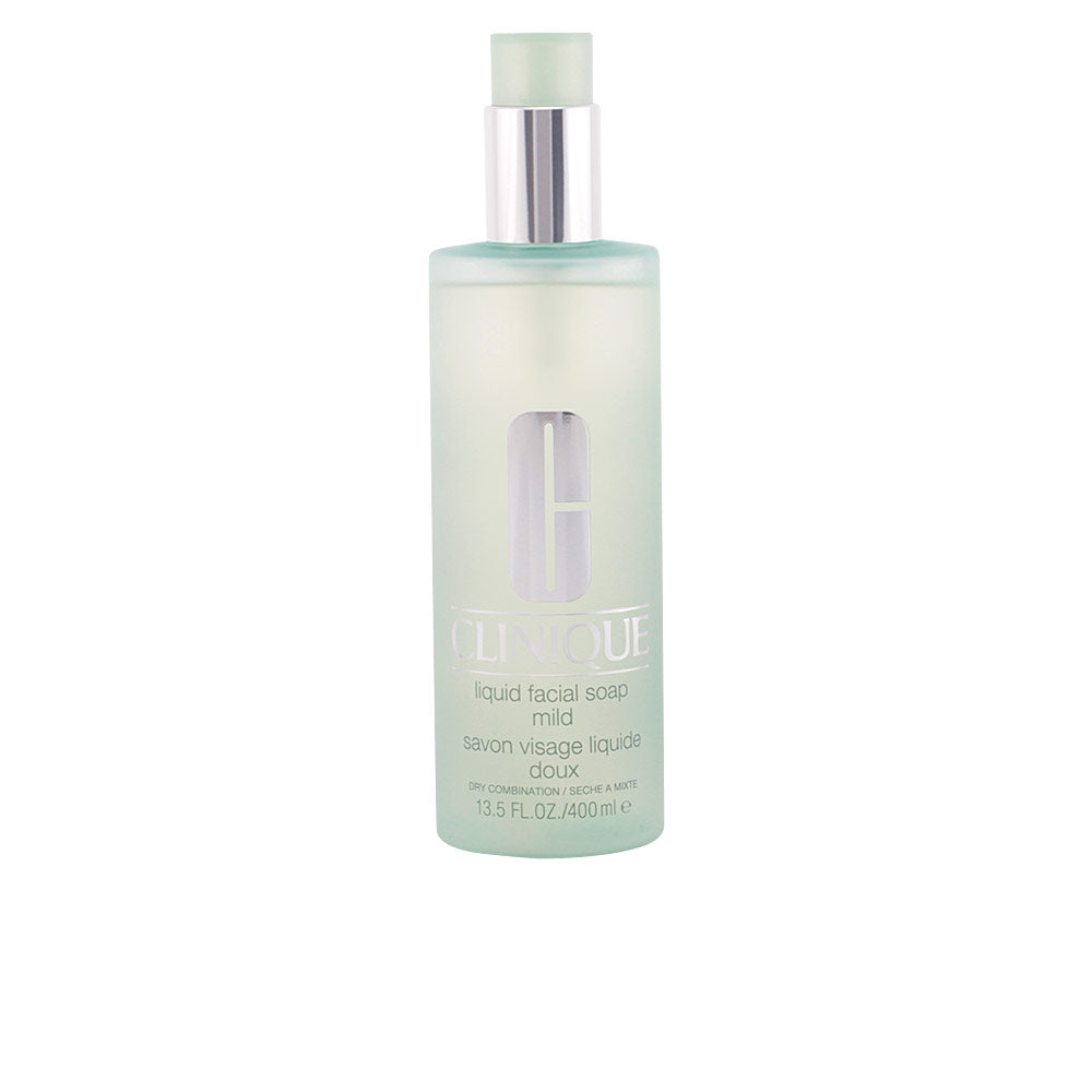 Clear gel facial cleanser in pump bottle, 400 ml, fragrance-free, unisex