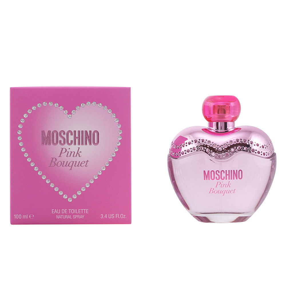 Pink heart-shaped crystal perfume bottle, 50 ml, floral-fruity Eau de Toilette for Women
