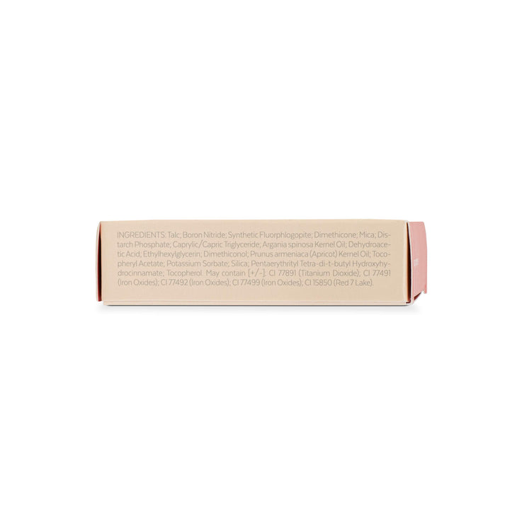 Sensilis Square pink cream-to-powder blush in plastic compact with built-in mirror, pressed powder finish