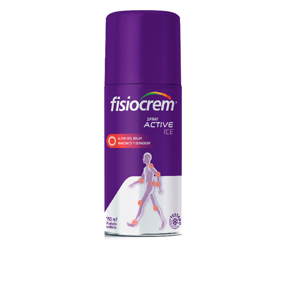 Tube of Fisiocrem balm for cooling muscle and joint relief on neutral background