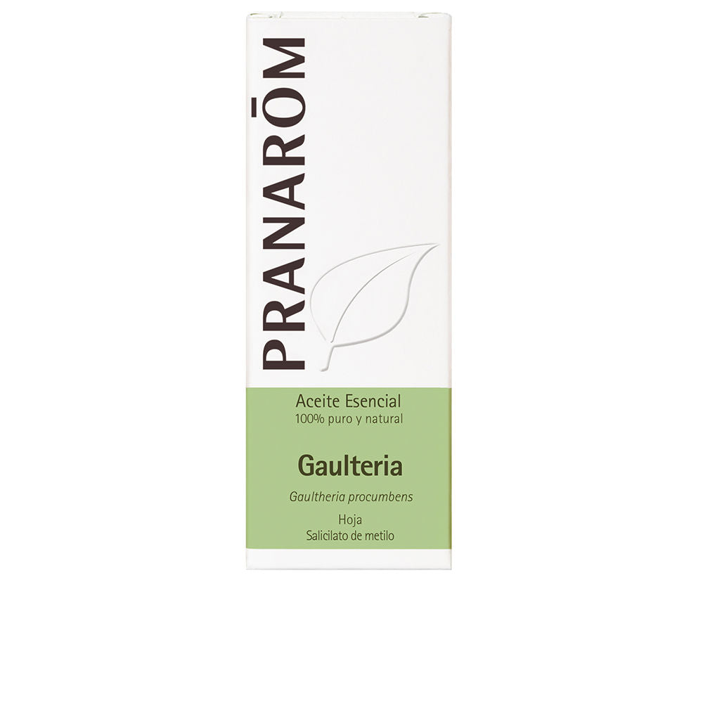 Pranarôm Minimalist white and light green essential oil box with vertical brand name, leaf outline, and product text.