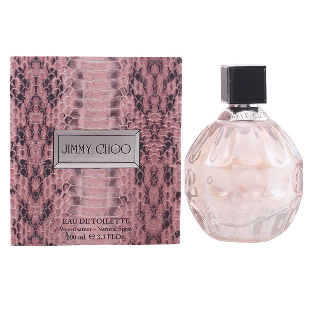 Pink spherical perfume bottle with snakeskin texture — 100 ml Eau de Toilette for Women