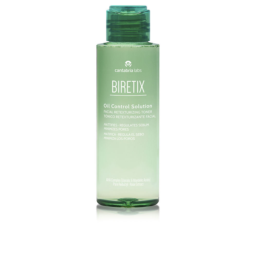 Biretix Oil Control Solution toner bottle on neutral background, matte finish