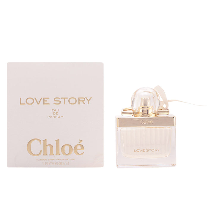 Chloé Love Story eau de parfum bottle shaped like a padlock with a delicate bow