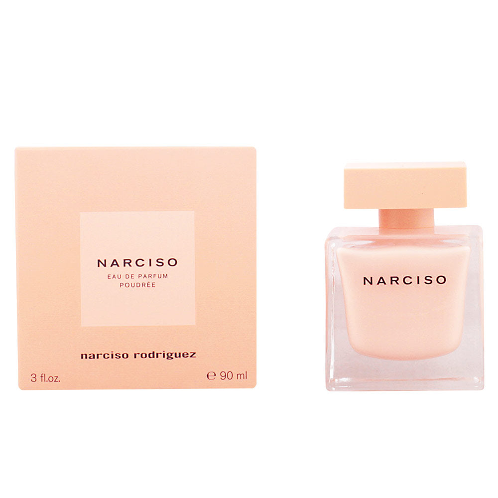 Minimal glass perfume bottle, neutral tones, powdered musk floral fragrance, 90 ml