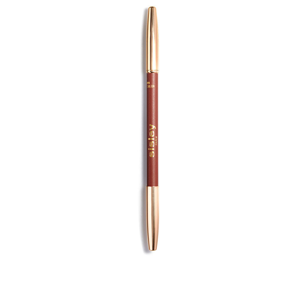 Unisex cocoa-toned lip liner pencil with built-in brush, 1.45 g