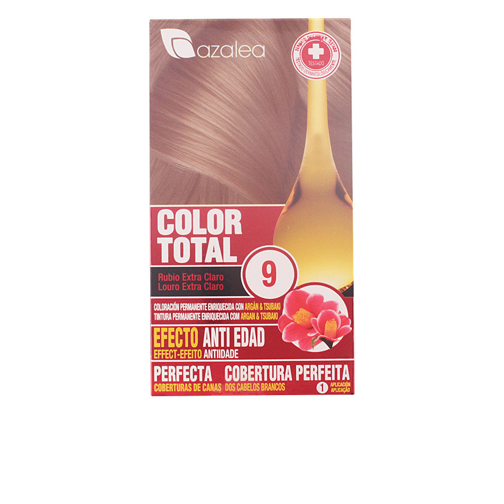 Tube of permanent cream hair colour in blonde platinum, 1 unit, enriched with argan and camellia oils
