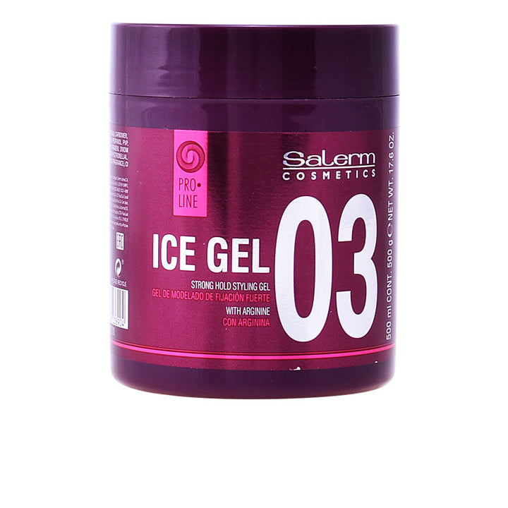 500 ml tube of water-based strong hold styling gel for Unisex use