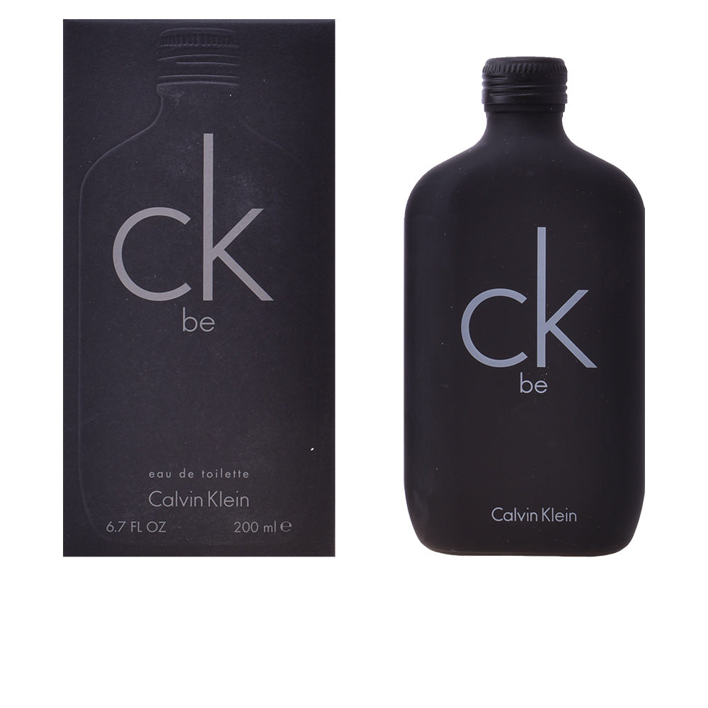 Matte black 200 ml Unisex eau de toilette bottle; floral‑woody fragrance