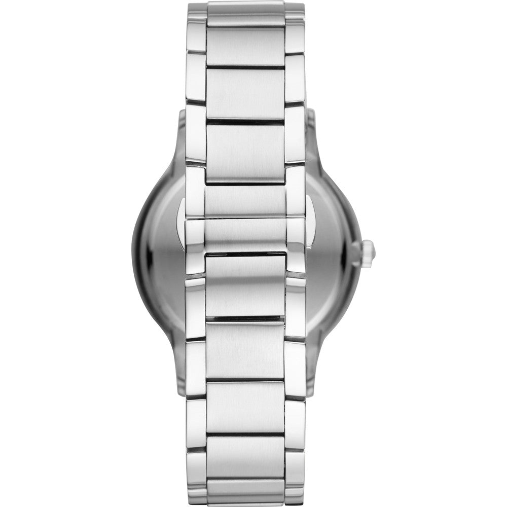 Timeless Silver and Black Stainless Steel Classic