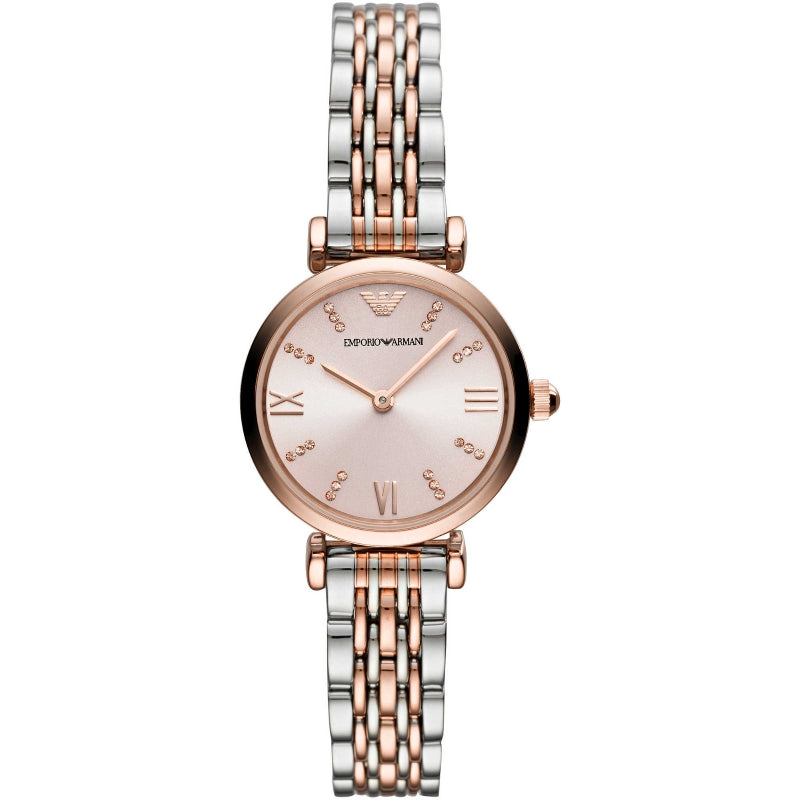 Emporio Armani Rose Gold Crystal Watch