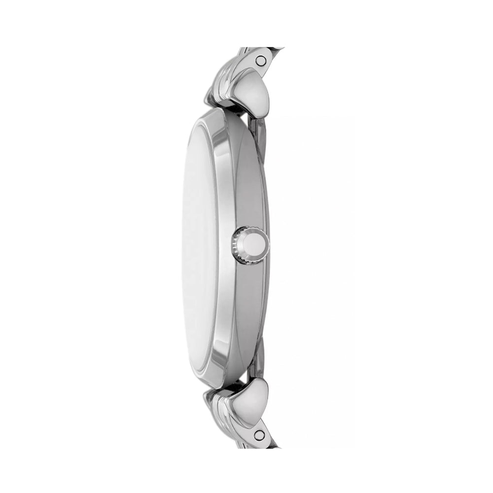 Emporio Armani Silver Crystal Analog Watch