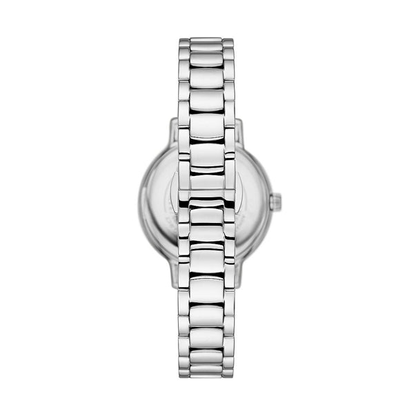 Emporio Armani Silver Crystal Analog Watch