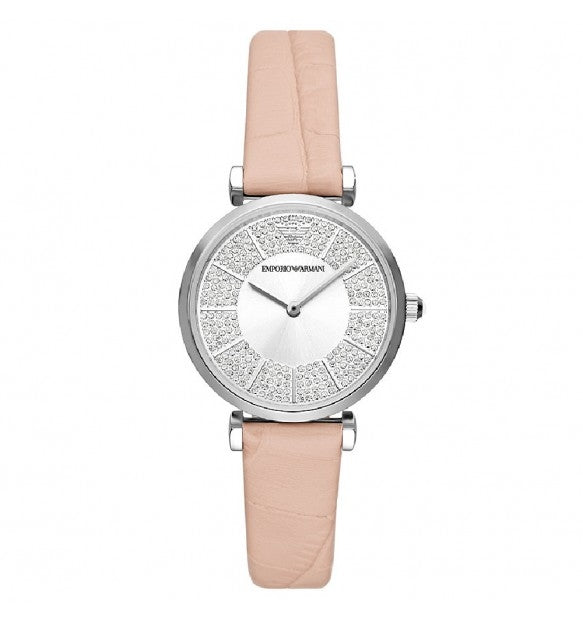 Emporio Armani Silver & Light Pink Watch