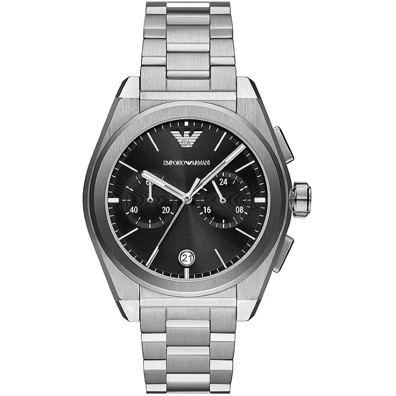 Emporio Armani Silver Chronograph Watch
