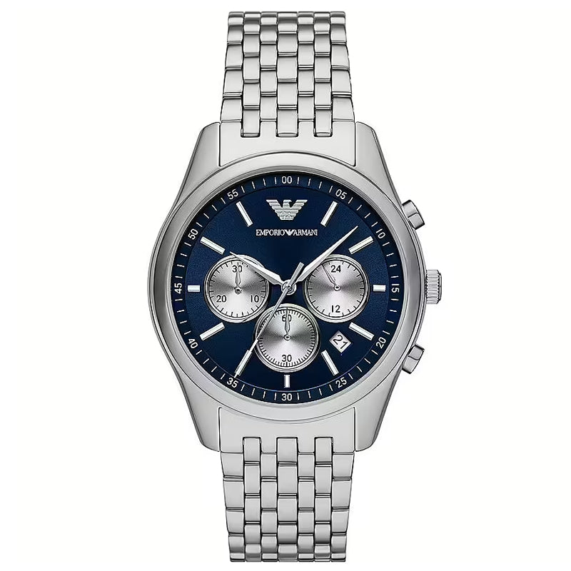 Emporio Armani Silver Chronograph Watch