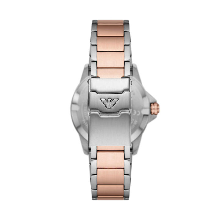Two-Tone Rose Gold and Silver GMT Precision