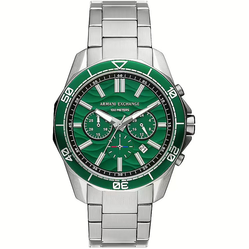 Armani Exchange Silver Chronograph Watch