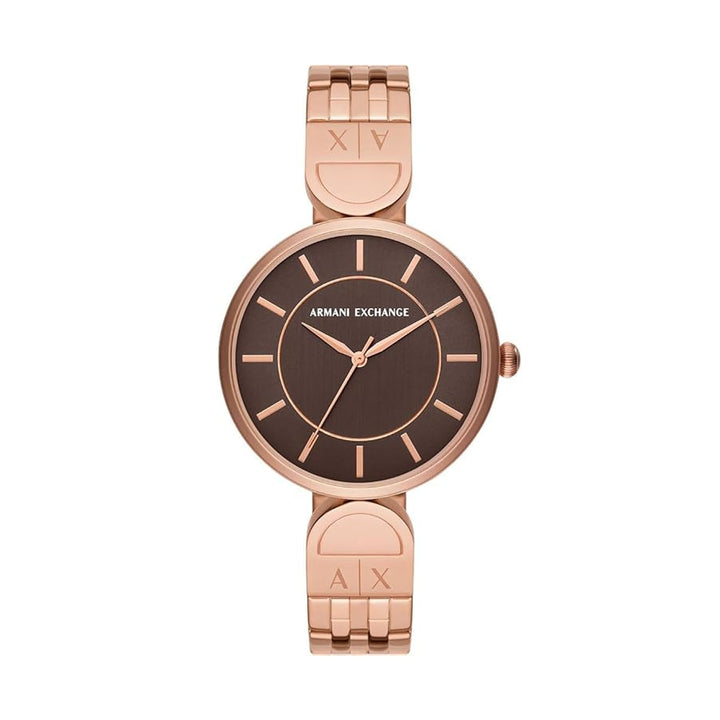 Timeless Rose Gold Elegance with Brown Accents