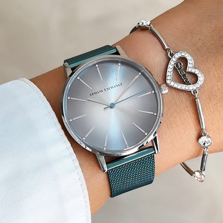 Timeless Silver Minimalist Mesh Watch