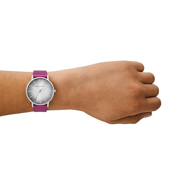 Timeless Silver and Magenta Mesh Elegance