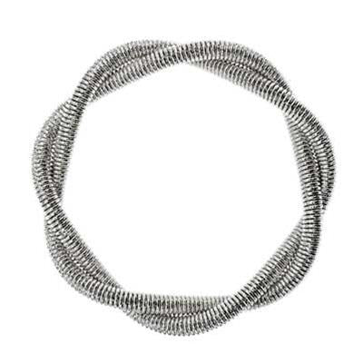 Modern Silver Elegance Necklace with Sculptural Grace
