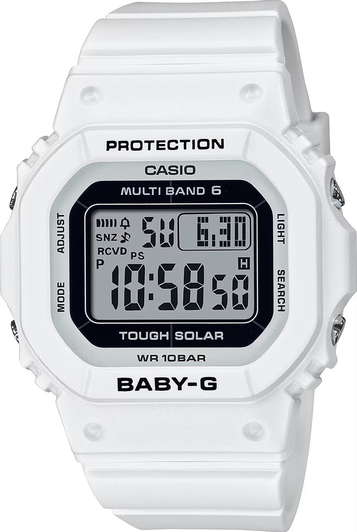 White Resin Digital Sport Watch with Multi Band 6