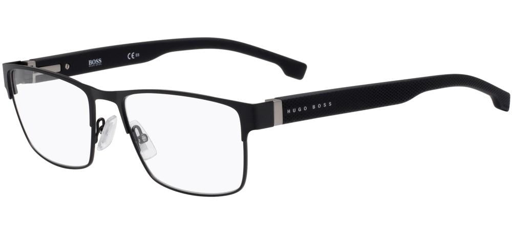 Sleek Black Stainless Steel Frame Eyeglasses
