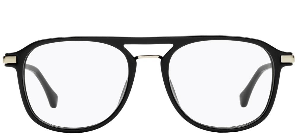 Timeless Black and Silver Acetate Frame